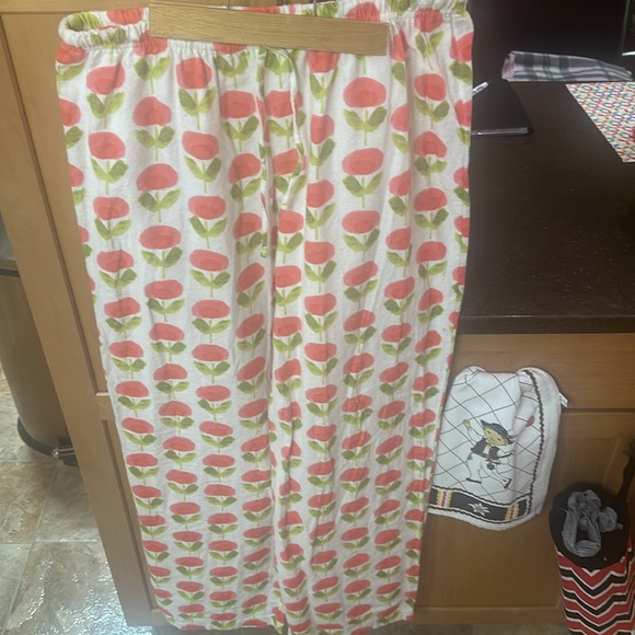 Garnet Hill Made in Poland with German organic cotton  2 pieces robe and pants - Picture 9 of 10